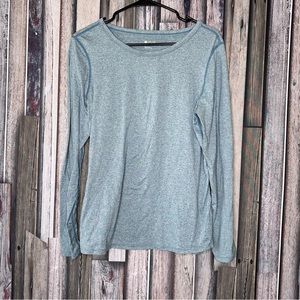 Zella Fitted Long Sleeve Blue T-Shirt
